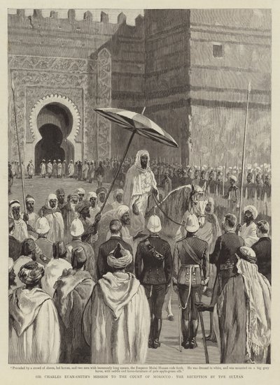 Missione di Sir Charles Euan-Smith alla corte del Marocco, la ricezione del Sultano da English School
