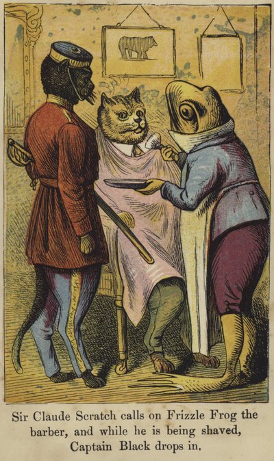 Sir Claude Scratch visita Frizzle Frog il barbiere da English School