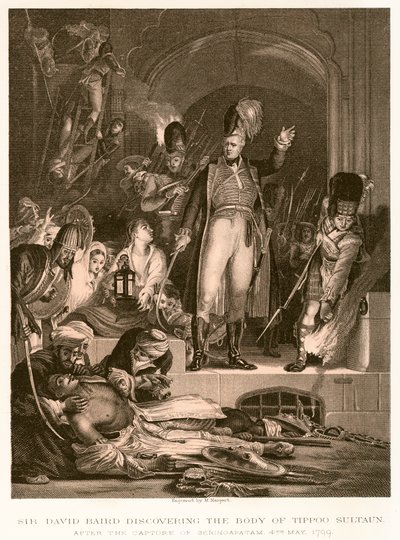 Sir David Baird scopre il corpo di Tippoo Sultan da English School