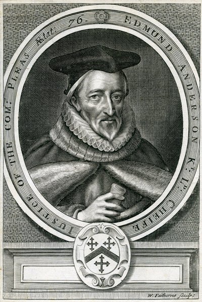 Sir Edmund Anderson (1530-1605) da English School