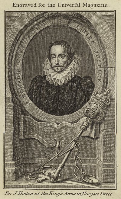 Sir Edward Coke, Lord Chief Justice da English School