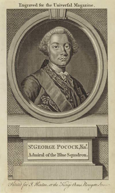 Sir George Pocock, Cavaliere, Ammiraglio dello Squadrone Blu da English School