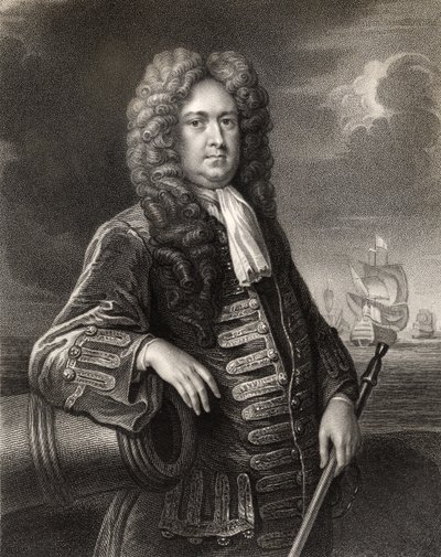 Sir George Rooke, inciso da W. Holl, da 