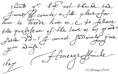 Sir Heneage Finch da English School