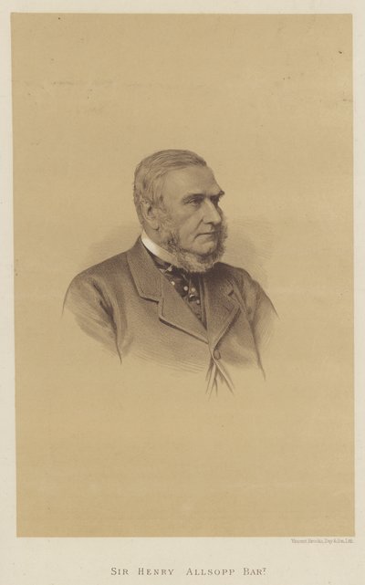 Sir Henry Allsopp, Barone (litografia) da English School