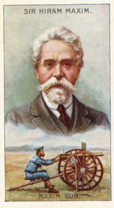 Sir Hiram Maxim, mitragliatrice Maxim da English School
