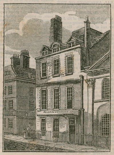 Casa di Sir Isaac Newton, St Martins Street, Leicester Square, Londra da English School