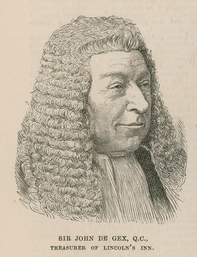Sir John de Gex, Tesoriere di Lincolns Inn da English School