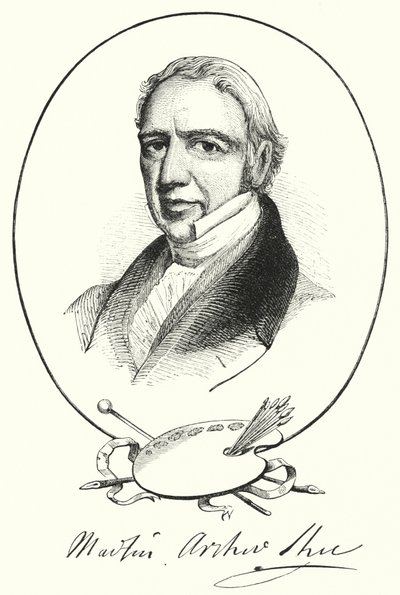 Sir Martin Archer Shee (incisione) da English School