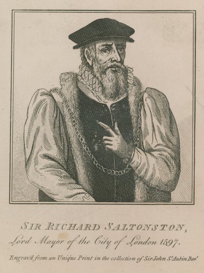 Sir Richard Saltonston, sindaco di Londra 1597 da English School