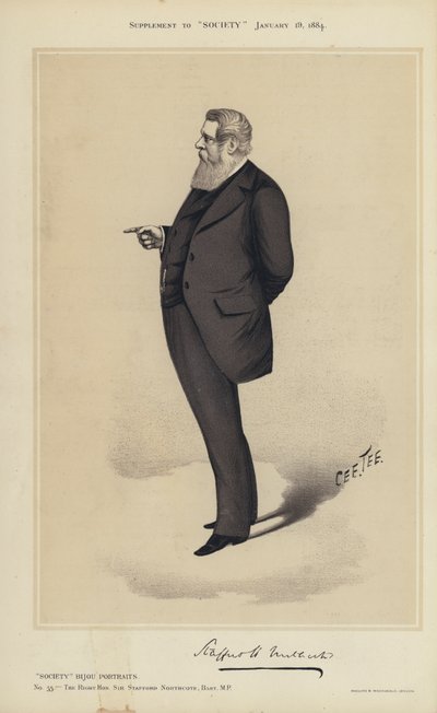 Sir Stafford Northcote, MP da English School
