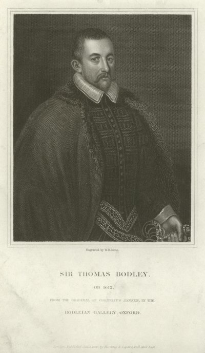 Sir Thomas Bodley, diplomatico e studioso inglese da English School