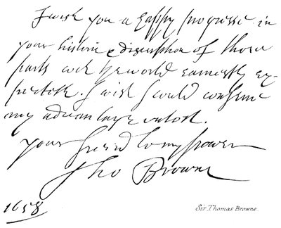 Sir Thomas Browne da English School