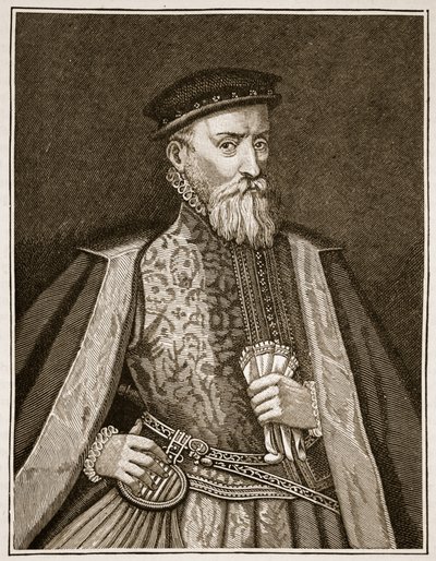 Sir Thomas Gresham, illustrazione da Cassells Illustrated History of England da English School