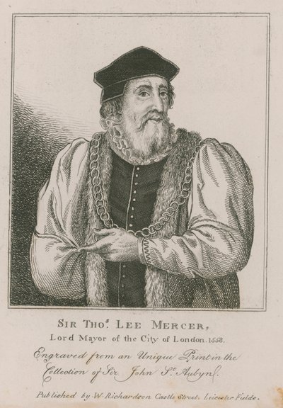 Sir Thomas Leigh, mercante, sindaco di Londra 1558 da English School
