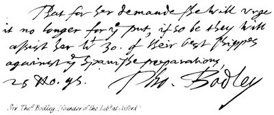 Sir Thomas Bodley, fondatore della Biblioteca di Oxford da English School