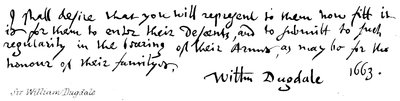 Sir William Dugdale da English School