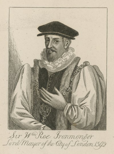 Sir William Roe, fabbro, sindaco di Londra nel 1592 da English School