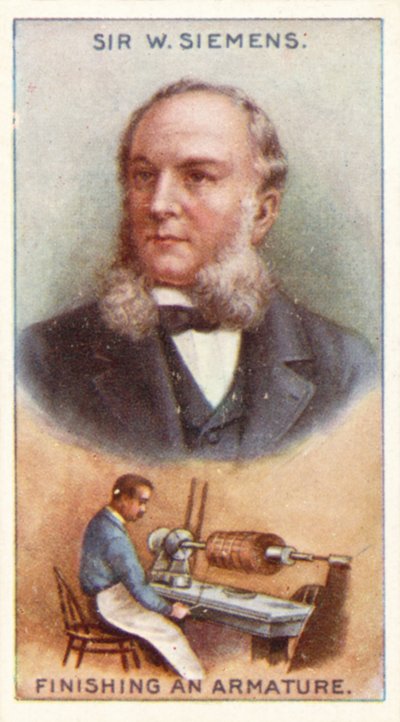 Sir William Siemens, finitura di un
