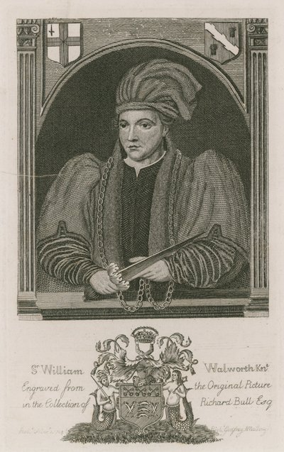 Sir William Walworth, sindaco di Londra, 1370 da English School