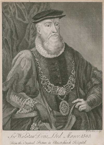 Sir Wolstan Dixie, sindaco di Londra, 1585 da English School