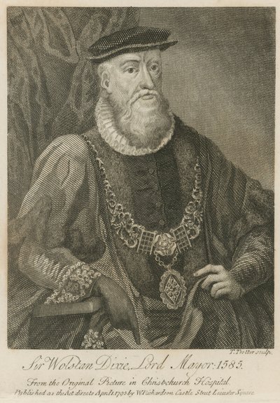 Sir Wolstan Dixie, sindaco di Londra, 1586 da English School
