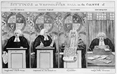 Sedute alle corti di Westminster Hall da English School