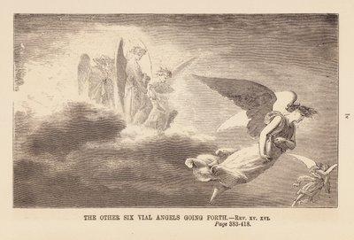 Sei angeli in fiala che escono (incisione) da English School