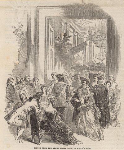 Schizzo dalla Grand Polish Hall nelle Williss Room da English School