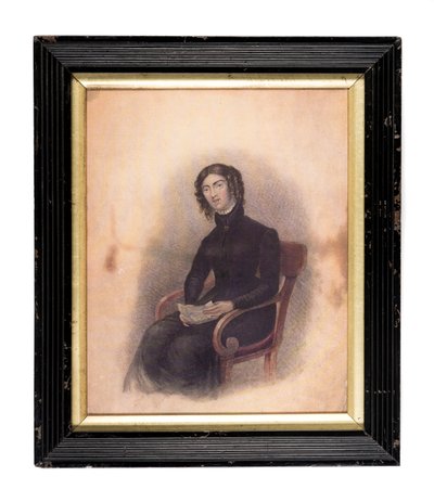 Schizzo di Anne Lister di Shibden Hall da English School