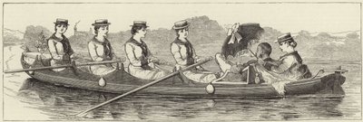 Schizzi da un lancio a vapore alla Regata di Henley da English School
