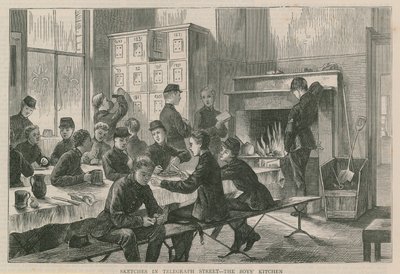 Schizzi in Telegraph Street - la cucina dei ragazzi da English School