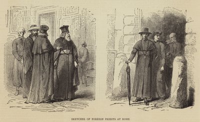 Schizzi di preti stranieri a Roma da English School