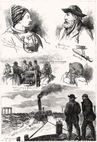 Schizzi del disastro del ponte Tay da English School