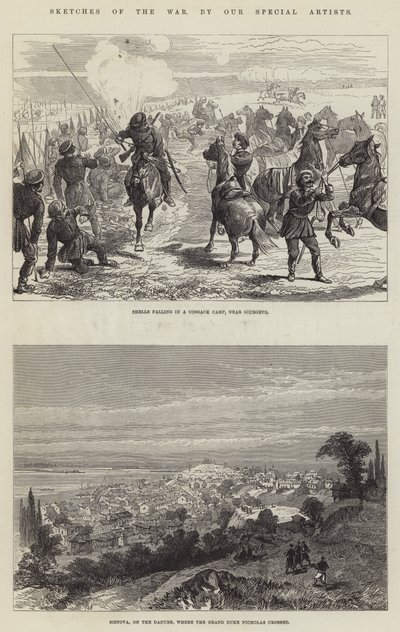 Schizzi della guerra (incisione) da English School