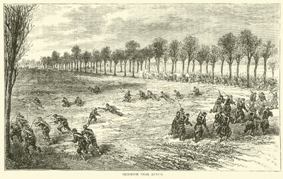 Scaramuccia vicino ad Autun, dicembre 1870 da English School