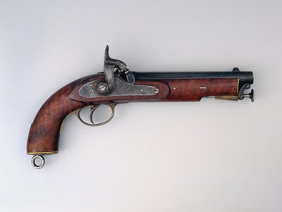Pistola a percussione a canna liscia .656 in, 1873 da English School