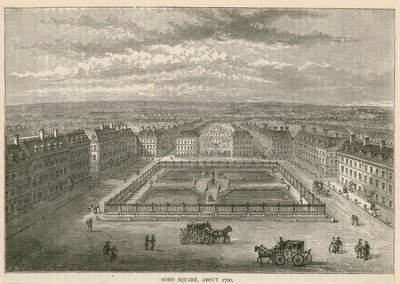 Soho Square, circa 1700 da English School