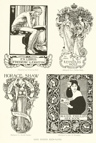 Alcuni moderni ex libris da English School