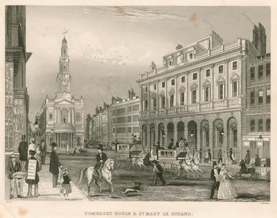 Somerset House e St Mary-le-Strand, The Strand, Londra da English School
