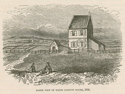 Vista sud della White Conduit House, Islington, Londra da English School