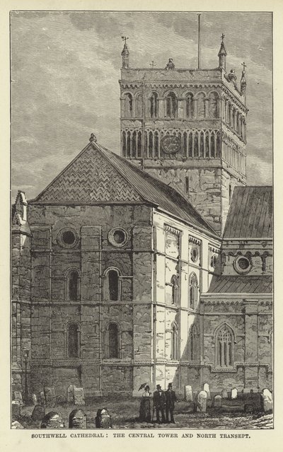 Cattedrale di Southwell, torre centrale e transetto nord da English School