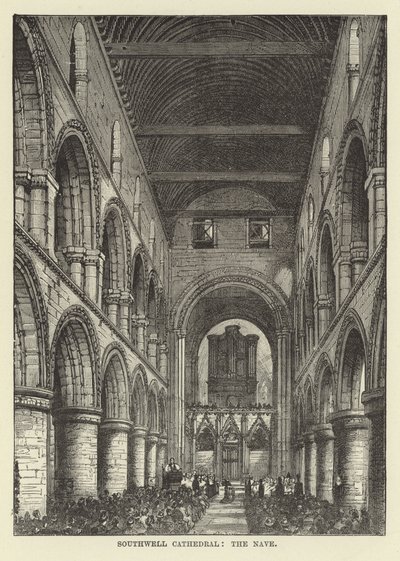 Cattedrale di Southwell, la navata da English School