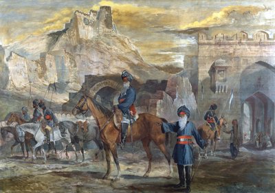 Sowars, 19° Reggimento dei Lancieri del Bengala in Afghanistan, c.1880 da English School