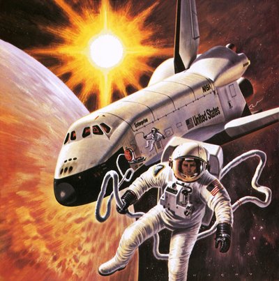 Tuta spaziale, immaginata nel 1977 da English School
