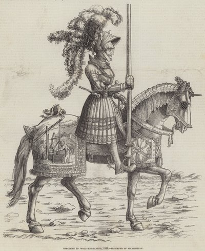 Specimen di xilografia, 1518, Trionfi di Massimiliano da English School