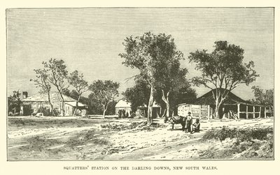 Stazione di squatters sui Darling Downs, Nuovo Galles del Sud da English School