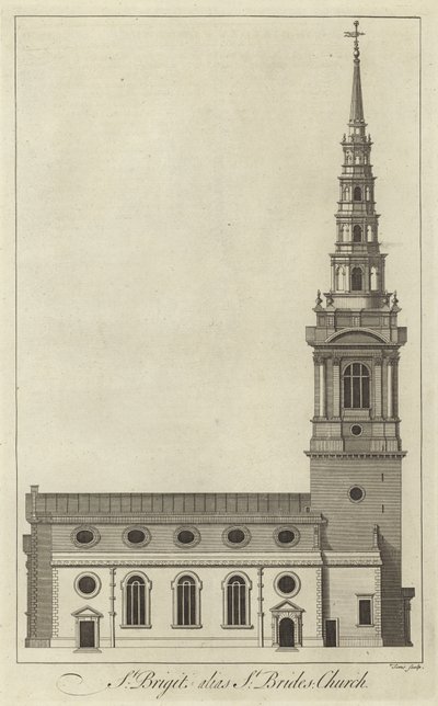 Chiesa di St Bride, Londra da English School