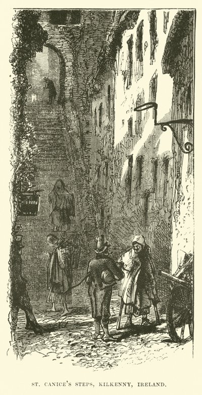 Scalinata di San Canice, Kilkenny, Irlanda da English School