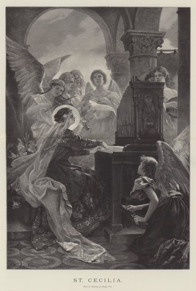 Santa Cecilia (incisione) da English School